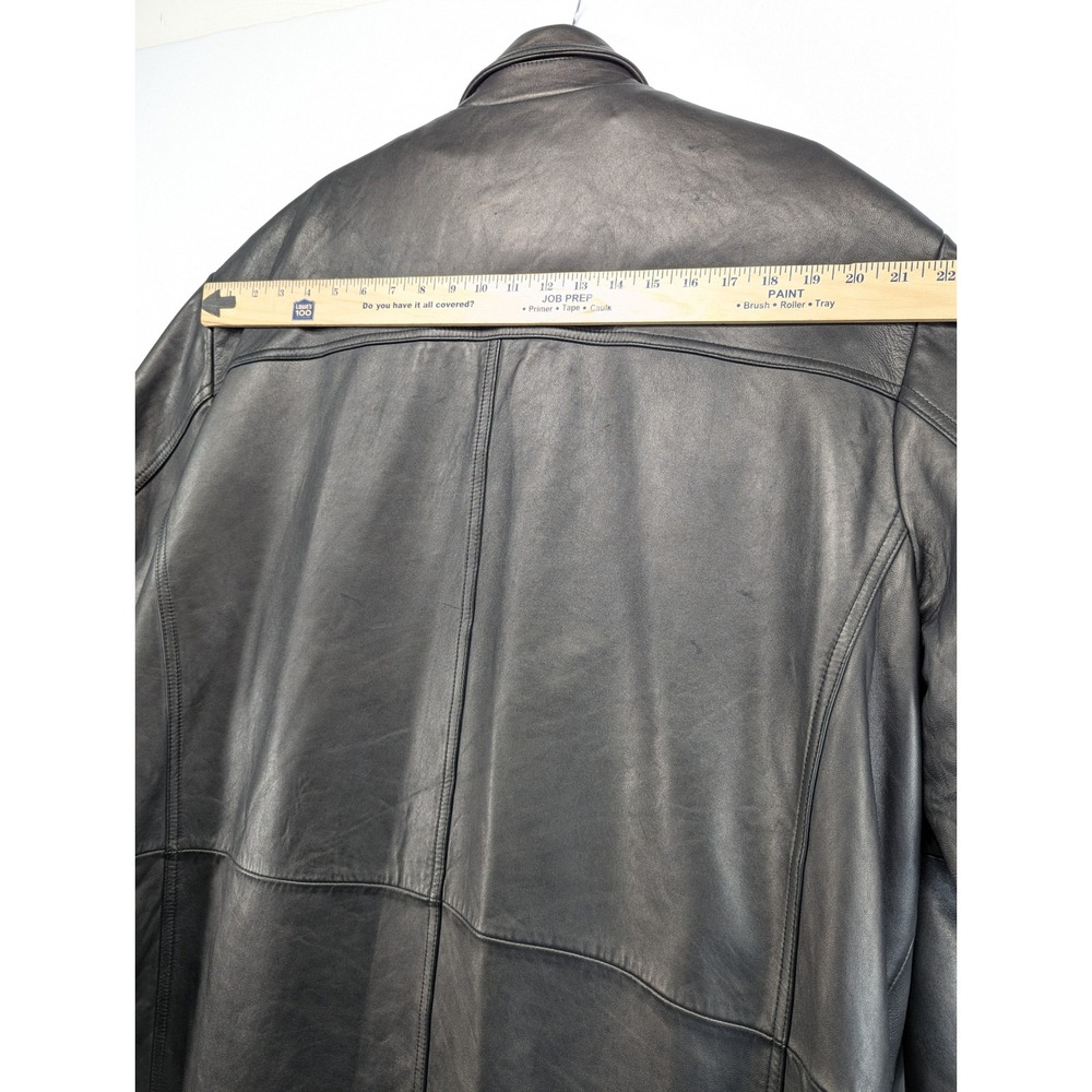 Wilsons Leather Pelle Studio Black Leather Car Coat Thinsulate 2XLT Mens Jacket - Picture 11 of 11